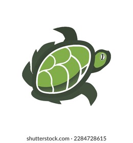 Abstract Turtle logo icon design, vector illustration, vector stock image, turtle sign symbol