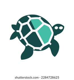 Abstract Turtle logo icon design, vector illustration, vector stock image, turtle sign symbol
