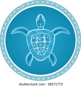 abstract turtle vector symbol