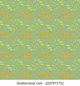 Abstract twig seamless pattern. Fashion graphic color background design. Modern stylish abstract texture. Colorful template for prints, textile, wrapping, business, etc. Vector illustration