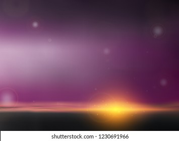 Abstract of twilight background in sunset of evening time. Illustration vector eps10
