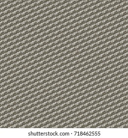 Abstract twill texture. Monochrome striped decorative pattern. Vector design.