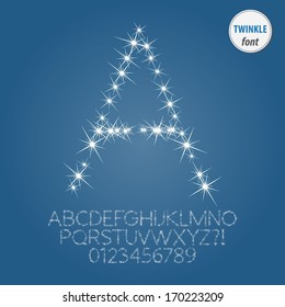 Abstract Twinkle Alphabet and Digit Vector
