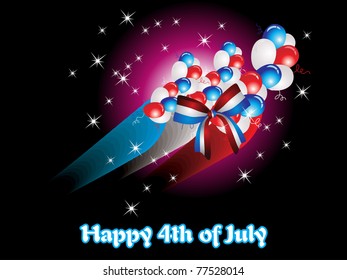 abstract twinkle star balloons background for celebration