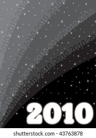 abstract twinkle star pattern background with 2010