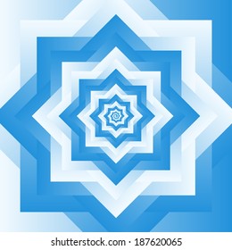 Abstract twirl background in opt art style, vector illustration