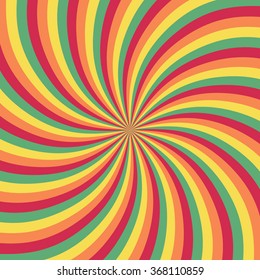 Abstract twirl background retro style