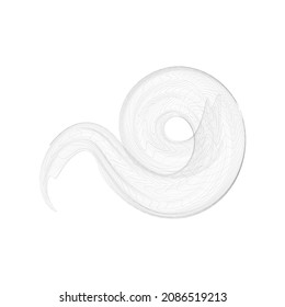 abstract twirl grid shape vector illustration