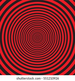 Abstract twirling hypnotic spiral
