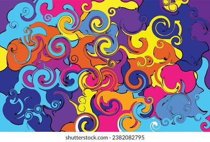 abstract twist full color for background or wallpaper