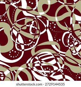 Abstract twist and square vector patern suitable for home decore 