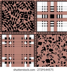 Abstract twist and square vector patern suitable for home decore 