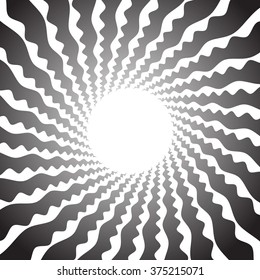abstract twist, swirl, rays radial stylish background  spiral