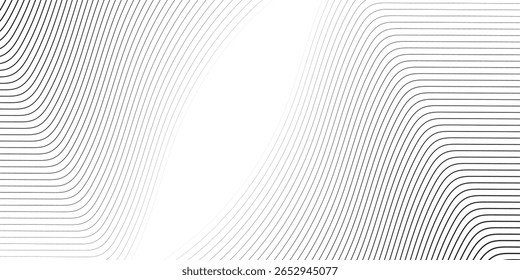 Abstract twisted background. Lines of variable thickness. Halftone effect line pattern. Grunge modern pop art texture for poster, banner, business cards, cover, postcard, design, labels