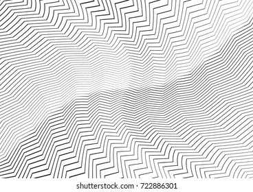 Abstract twisted background. Lines of variable thickness. Halftone effect line pattern.  Grunge modern pop art texture for poster, banner, business cards, cover, postcard, design, labels, stickers