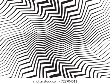Abstract twisted background. Lines of variable thickness. Halftone effect line pattern.  Grunge modern pop art texture for poster, banner, business cards, cover, postcard, design, labels, stickers