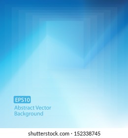 Abstract Twisted Blue Square Healthcare Background Design - EPS10