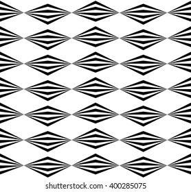 Abstract twisted geometric pattern - Seamlessly repeatable edgy monochrome background.