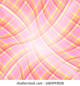 Abstract twisted glow background. Striped distorted surface. Twisted stripes. Soft light texture. Vector illustration. Great for wall art, poster, banner, web.