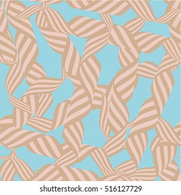 abstract twisted ribbon seamless vector pattern 