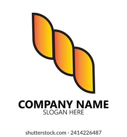Abstract Twisted Rope Logo Design Template. Suitable for General Solution Real Estate Company Business Brand Corporate in Modern Flat Style Logo Design.