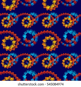 Abstract twisted seamless pattern.