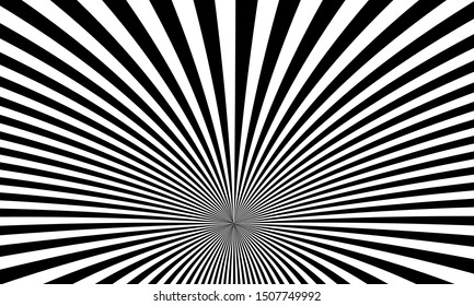 Abstract twisted striped monochrome background vector design.