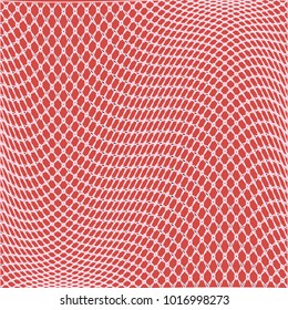 Abstract twisted striped wavy background. Eccentric woven fabric texture. Colored Vector for holiday, celebration decorations, paper packaging, textile design, covers