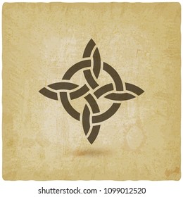 abstract twisted symbol vintage background. vector illustration - eps 10