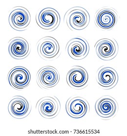 Abstract Twister Design Element Vector Set