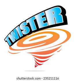 The Abstract Of Twister Icon Vector