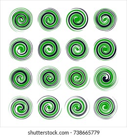 Abstract Twister Shape Vector Set