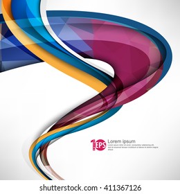 abstract twisting lines abstract material background design. eps10 vector