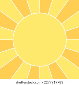 Abstract two color sun background