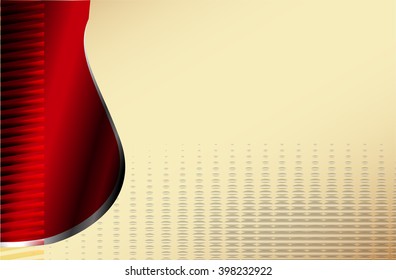 abstract two color wave elements business vector design
