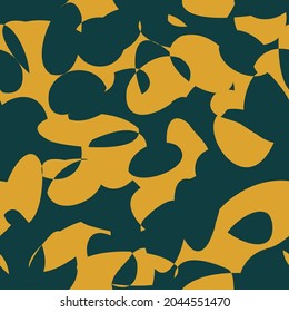 Abstract Two Colors Seamless Vector Camo Pattern