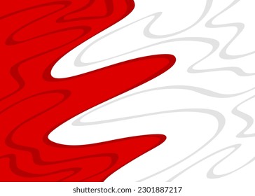 Abstract two side color background with wavy lines pattern