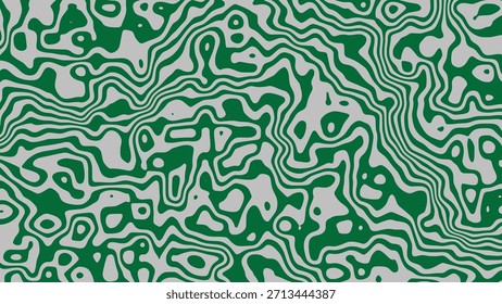 Fondo Abstractas de patrón de línea ondulada verde y gris de dos tonos