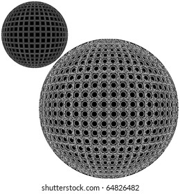 Abstract Two Urban City Globe Vector 172