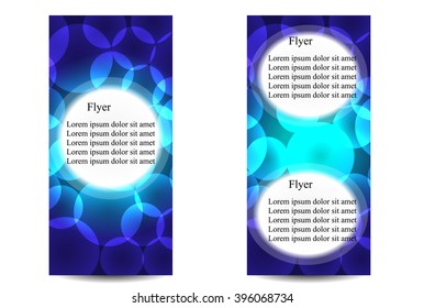 abstract two-sided flyers