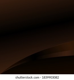 Resumen de dos tonos de fondo. Olas de caramelo y chocolate. Ilustración vectorial.