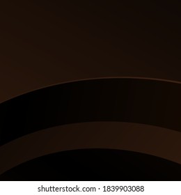 Resumen de dos tonos de fondo. Olas de caramelo y chocolate. Ilustración vectorial.