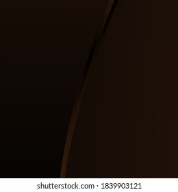 Abstract two-tone background. Waves of caramel and chocolate. Vector Illustration.