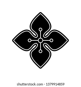 abstract type of flower icon. Element of Flower for mobile concept and web apps icon. Glyph, flat icon for website design and development, app development