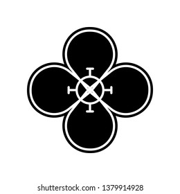 abstract type of flower icon. Element of Flower for mobile concept and web apps icon. Glyph, flat icon for website design and development, app development