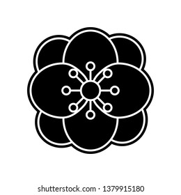 abstract type of flower icon. Element of Flower for mobile concept and web apps icon. Glyph, flat icon for website design and development, app development
