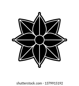 abstract type of flower icon. Element of Flower for mobile concept and web apps icon. Glyph, flat icon for website design and development, app development