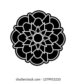 abstract type of flower icon. Element of Flower for mobile concept and web apps icon. Glyph, flat icon for website design and development, app development