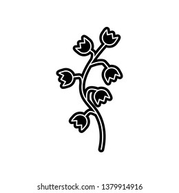 abstract type of flowers icon. Element of Flower for mobile concept and web apps icon. Glyph, flat icon for website design and development, app development