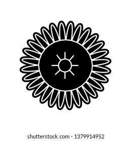 abstract type of flowers icon. Element of Flower for mobile concept and web apps icon. Glyph, flat icon for website design and development, app development